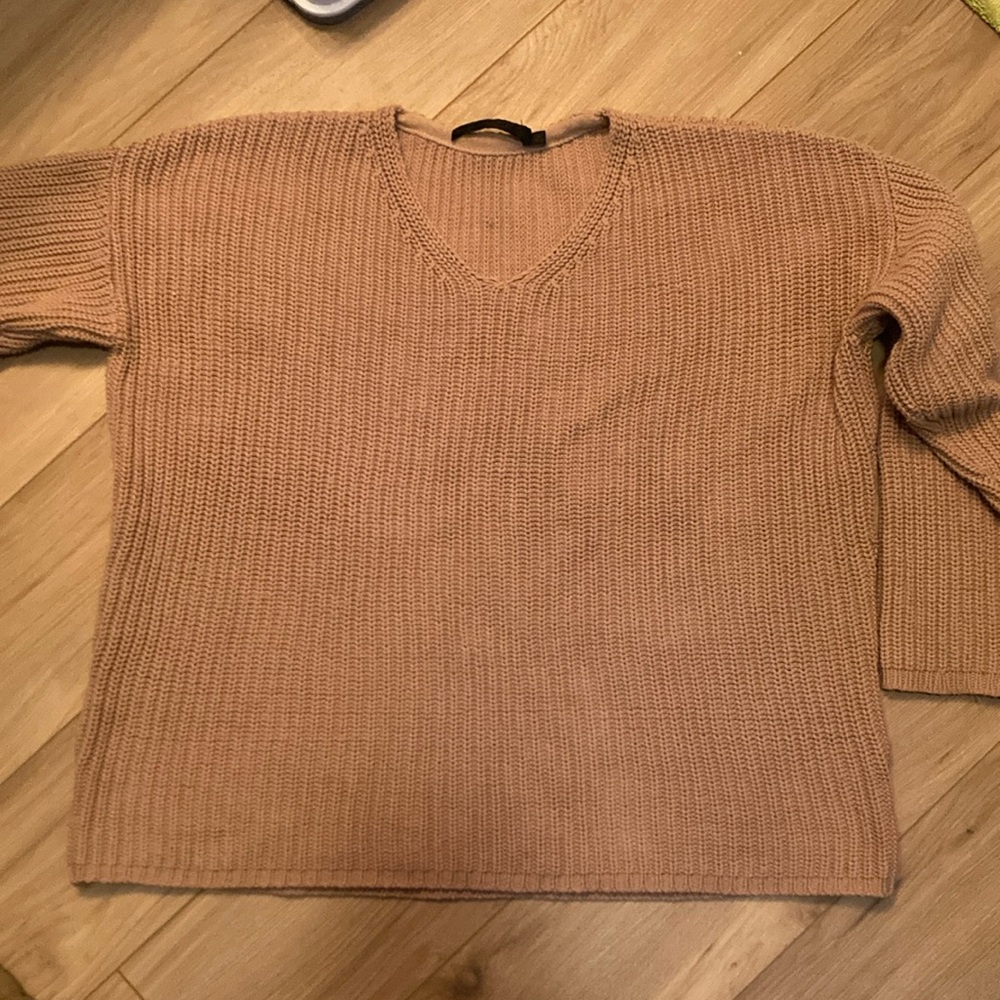 Jenni Kayne Cotton Cabin Sweater in Rose PREOWNED